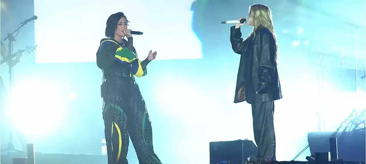 Demi Lovato canta com Luísa Sonza no The Town 2023