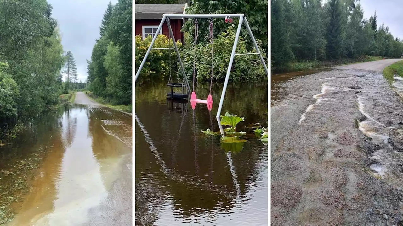 Efter regnet – översvämning i Skutskär