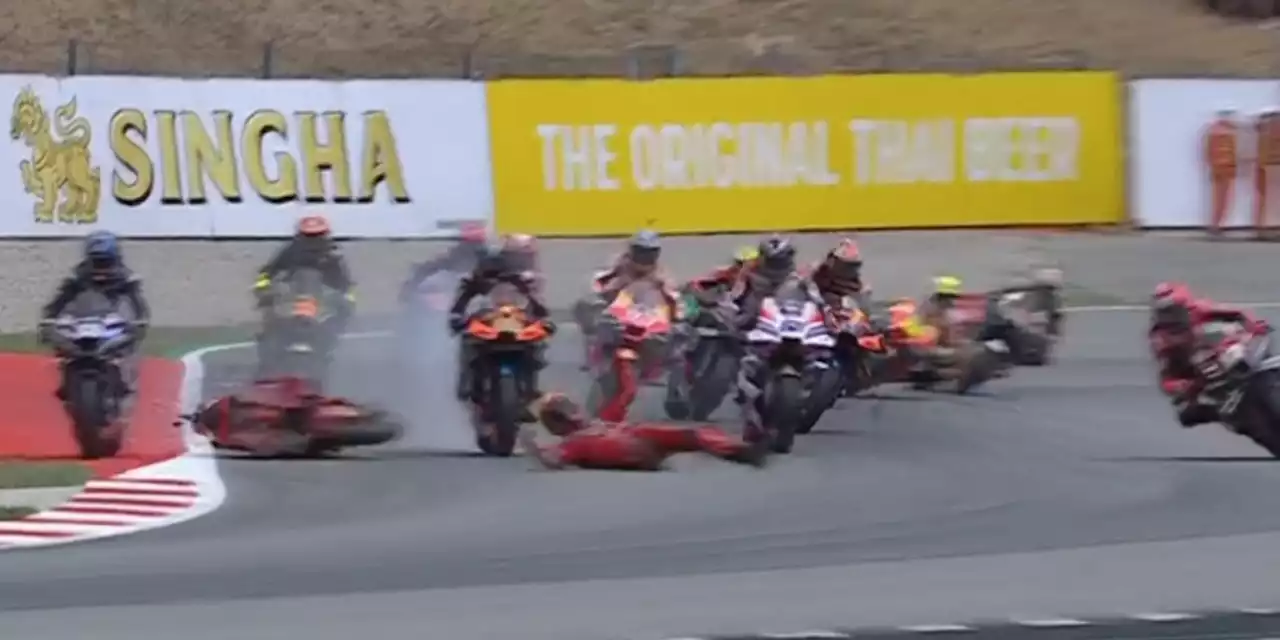 Furchtbarer Crash! MotoGP-Weltmeister überfahren