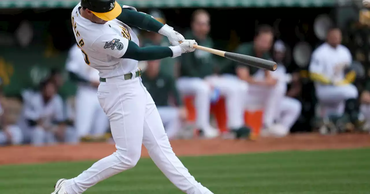 Rooker's home run lifts Athletics to 2-1 win over Angels 2-1