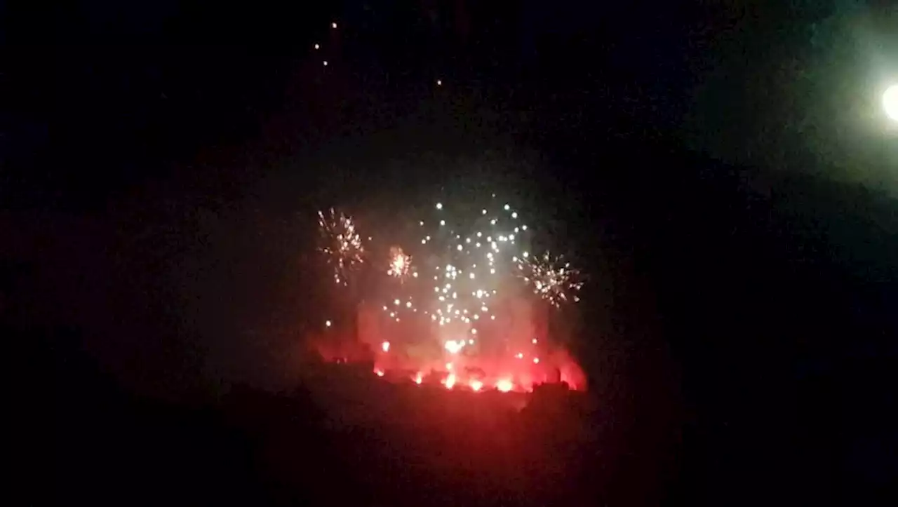 Deux petits incendies au pied du château lors du feu d'artifice des fêtes de Foix