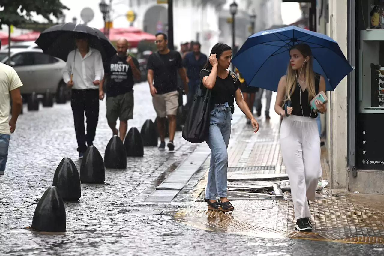 Alerta amarillo por lluvias y tormentas en la Ciudad y siete provincias