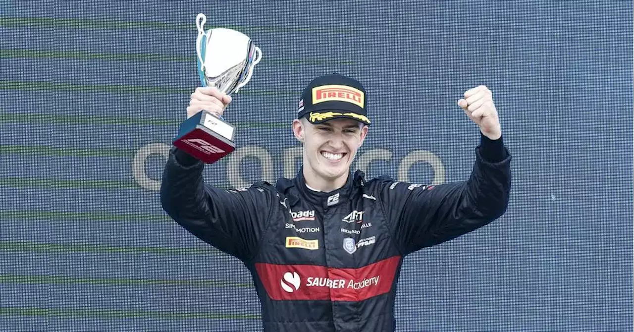 Formule 2 : le Grassois Théo Pourchaire se rapproche du titre après son podium en Italie