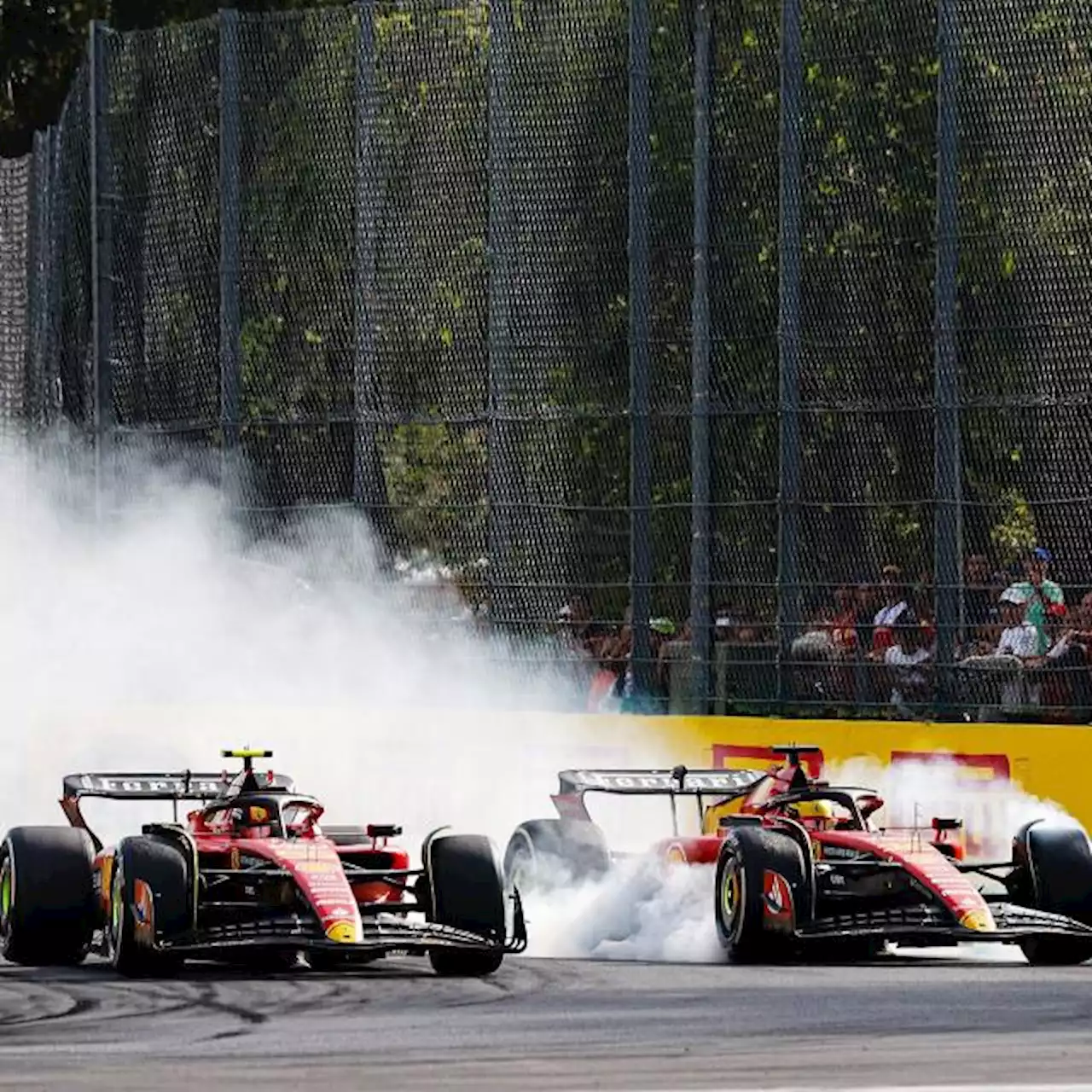 En bagarre pour le podium au Grand Prix d'Italie, les Ferrari ont fait le show