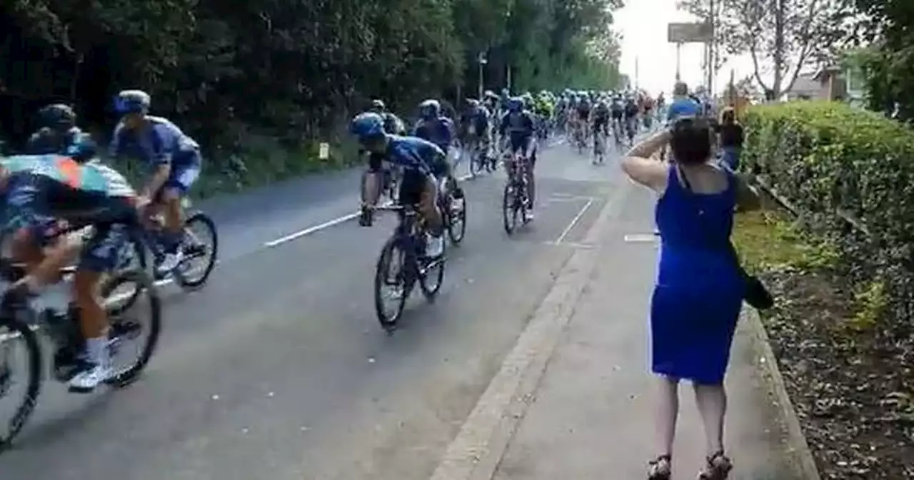 Chaos in Manchester Tour of Britain stage as DOG runs out in front of cyclists