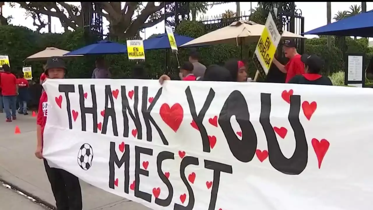 Messi, Inter Miami back striking SoCal workers and switch hotels