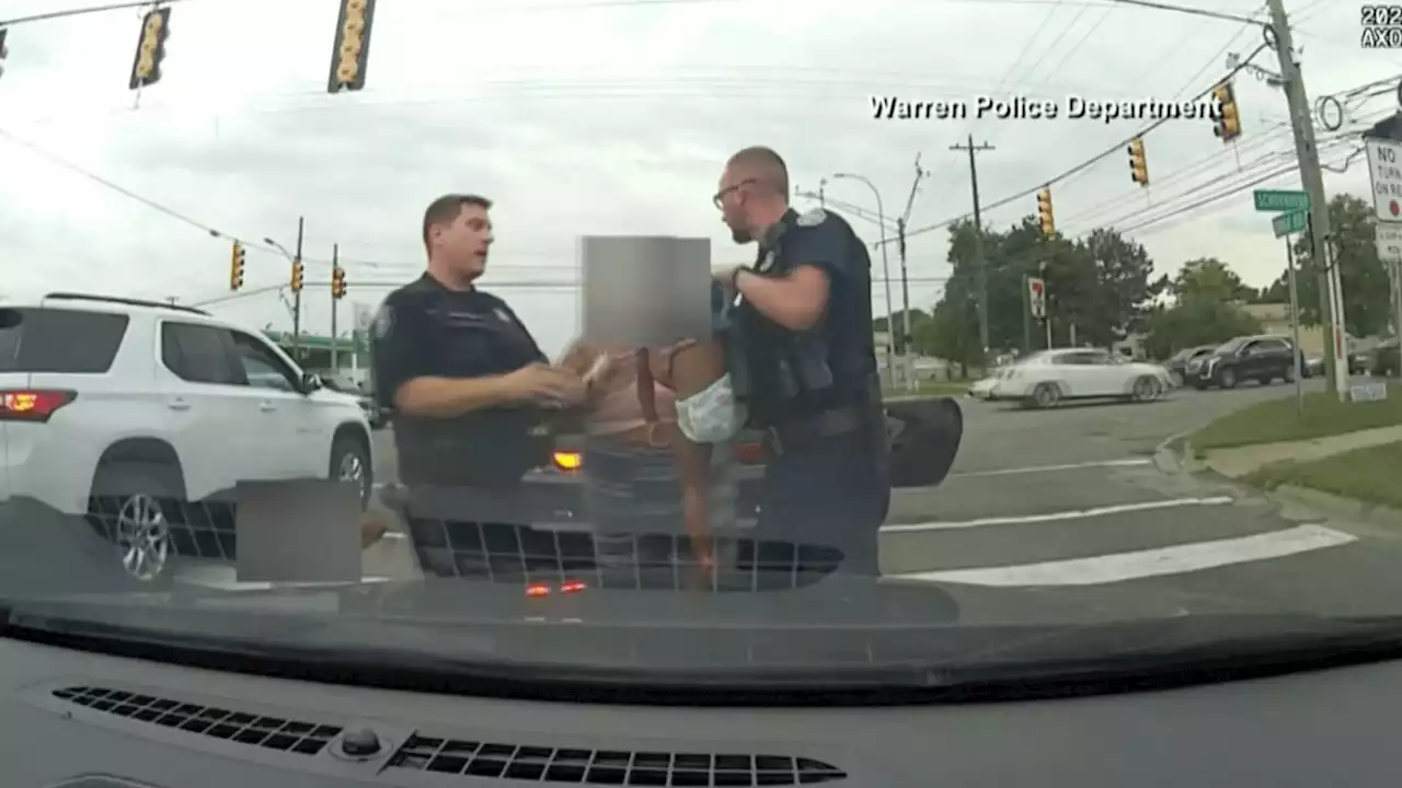 ‘Nothing short of heroic’: Video shows moment Michigan officer saves choking baby during traffic stop