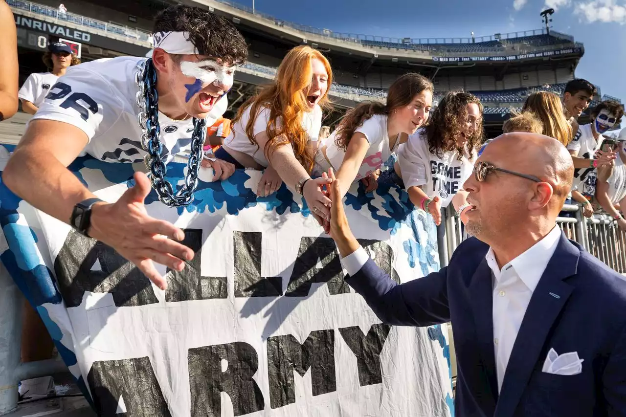 Penn State has arrived for the opener against West Virginia; Photos