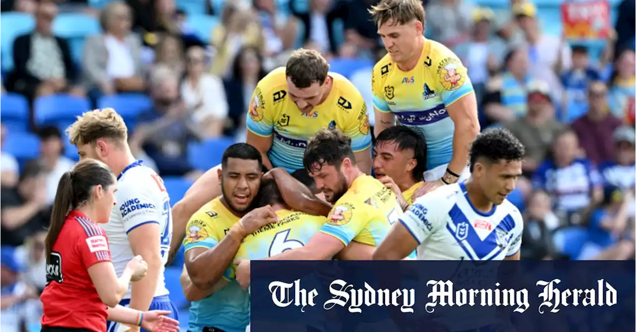 NRL 2023: Gold Coast Titans beat Canterbury Bulldogs; Kieran Foran, Josh Addo-Carr score hat-tricks