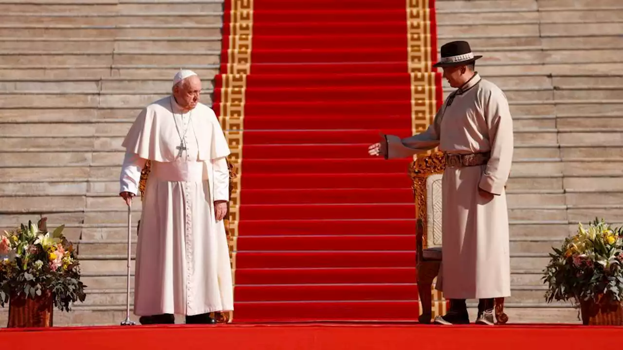 Pope praises Mongolia religious freedom dating back to Genghis Khan