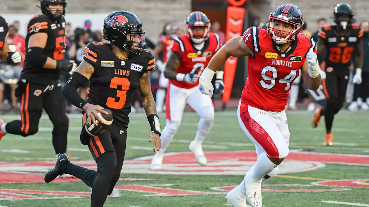 Vernon Adams Jr., BC Lions pull away late in win over Montreal Alouettes