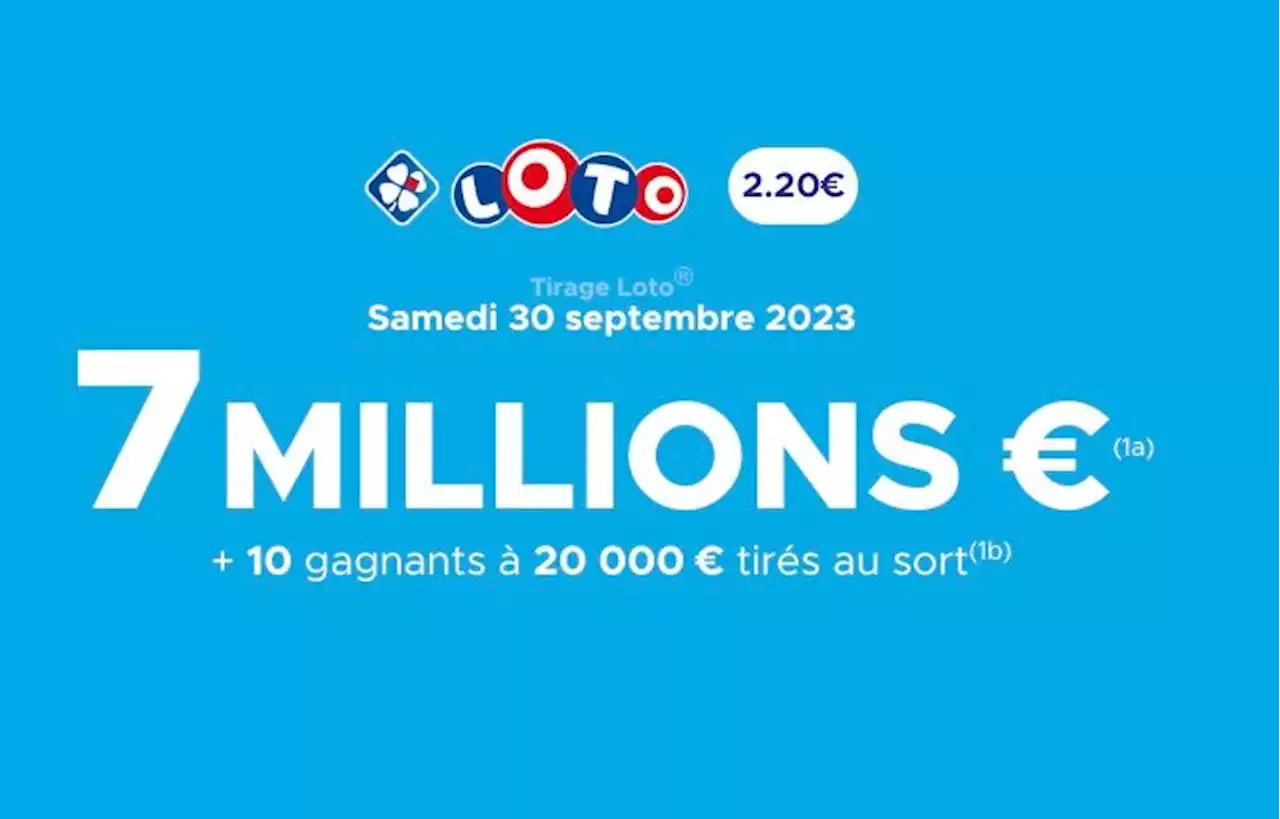 Tirage Loto FDJ : Une cagnotte de 7 millions d'euros en jeu ce samedi