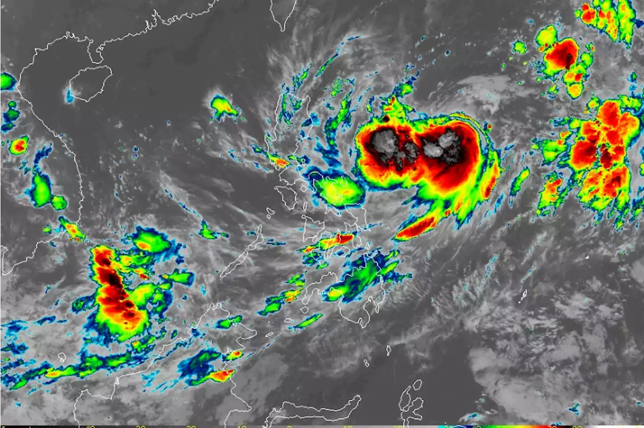 Tropical storm Jenny intensifies over Philippine Sea