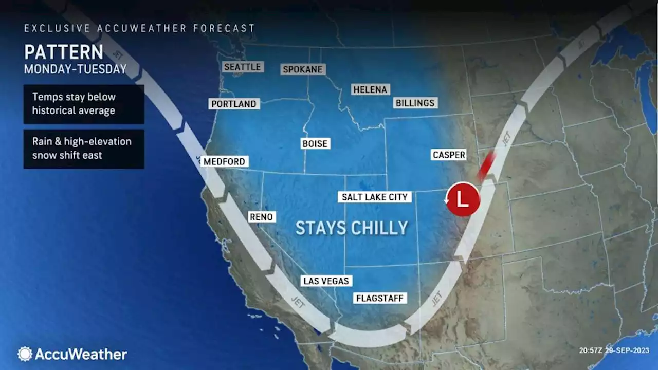 Chilly pattern out West to give way to early October warmup