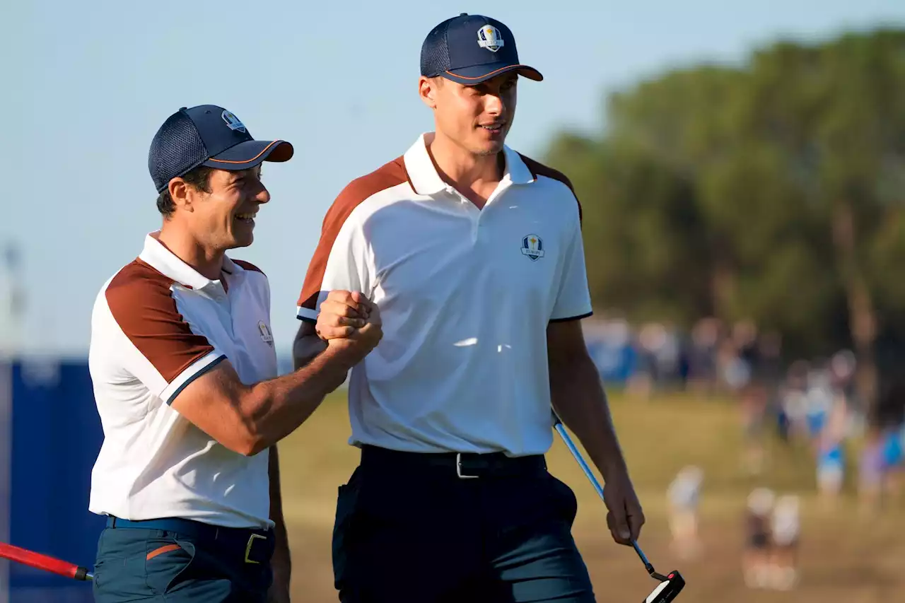 Hovland og Åberg med rekord i Ryder Cup – avgjorde foursomekamp etter elleve hull