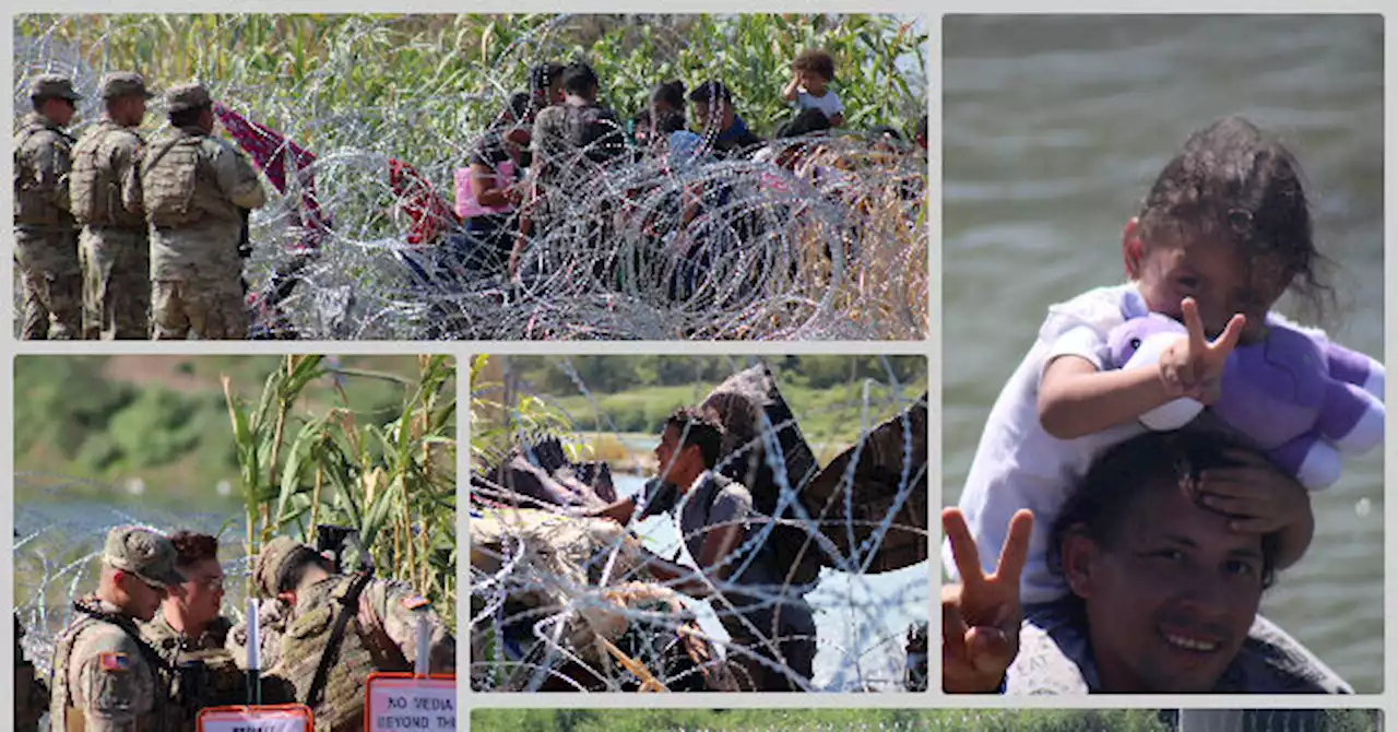 WATCH: Texas Forces Powerless to Stop Migrants Desperate to Breach Razor-Wire Border Barrier