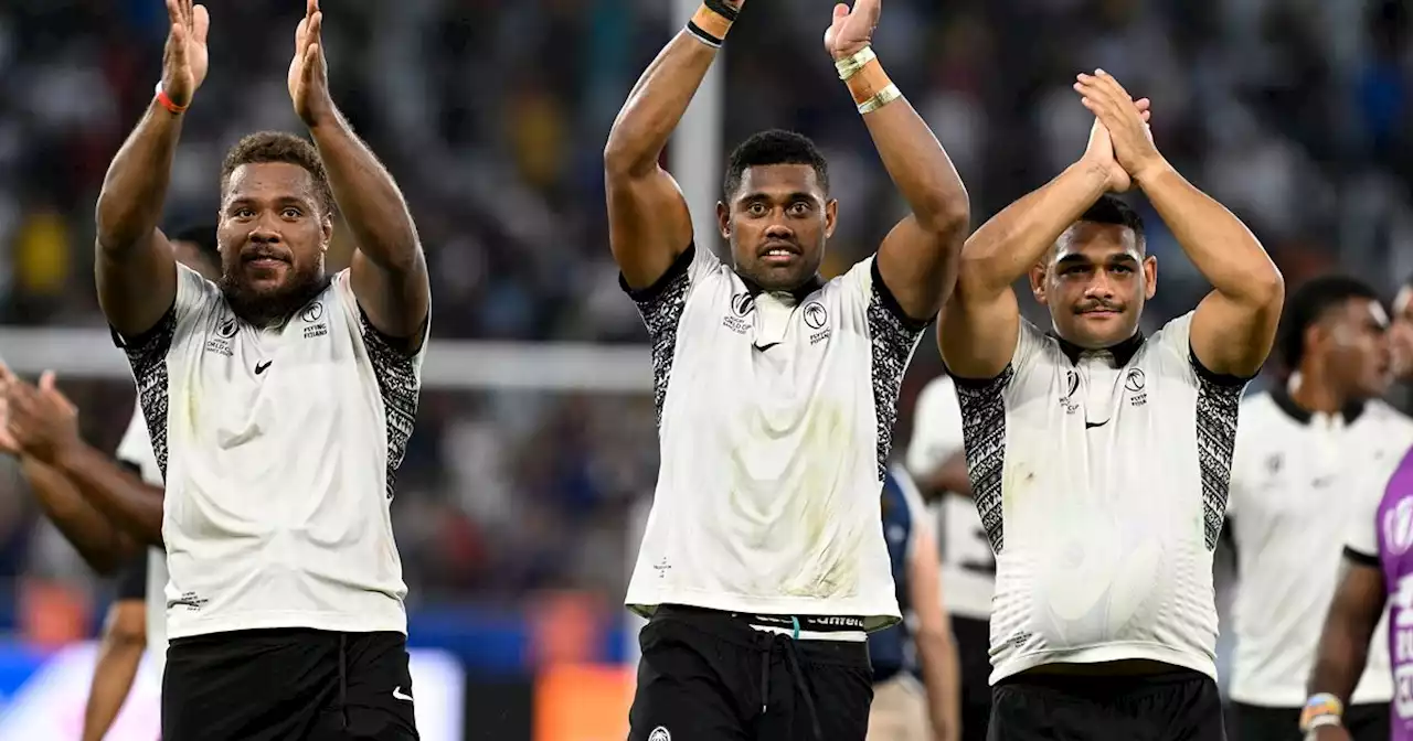 What time and channel is Fiji v Georgia on today in the Rugby World Cup?