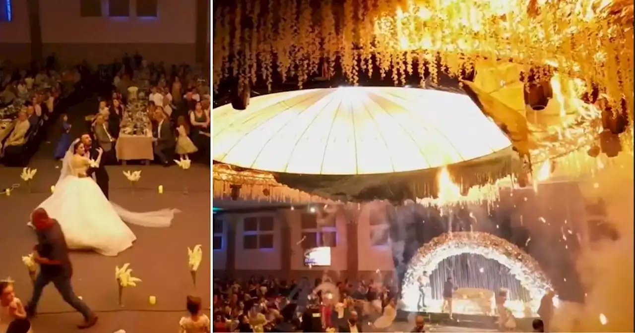 Bride lost ‘entire family’ at wedding after inferno erupted during first dance