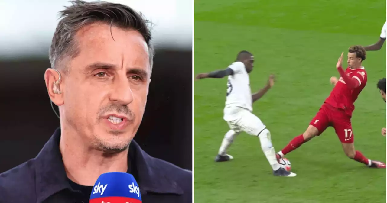 - Gary Neville fumes after VAR sends Liverpool star off