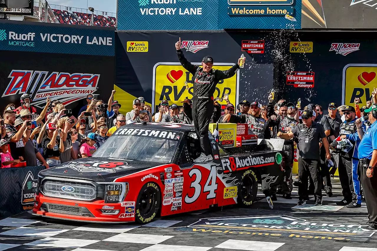 Brett Moffitt wins NASCAR Truck race at Talladega