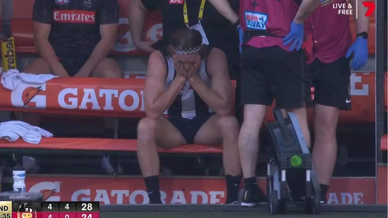 ‘Heartbreaking’ scene minutes into AFL Grand Final