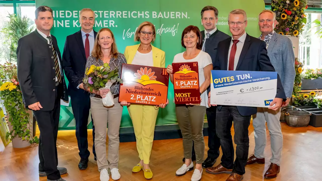 Gresten und Lunz als zwei der schönsten Blumengemeinden geehrt