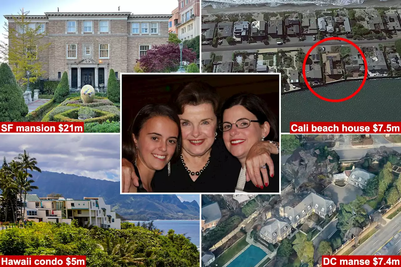 Dianne Feinstein leaves stunning properties to her and billionaire husband’s feuding daughters