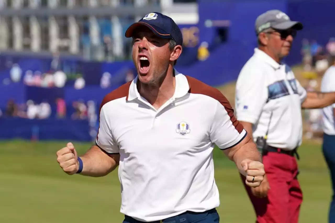 Ryder Cup day two: Europe on course to regain trophy as emotions run high in Rome