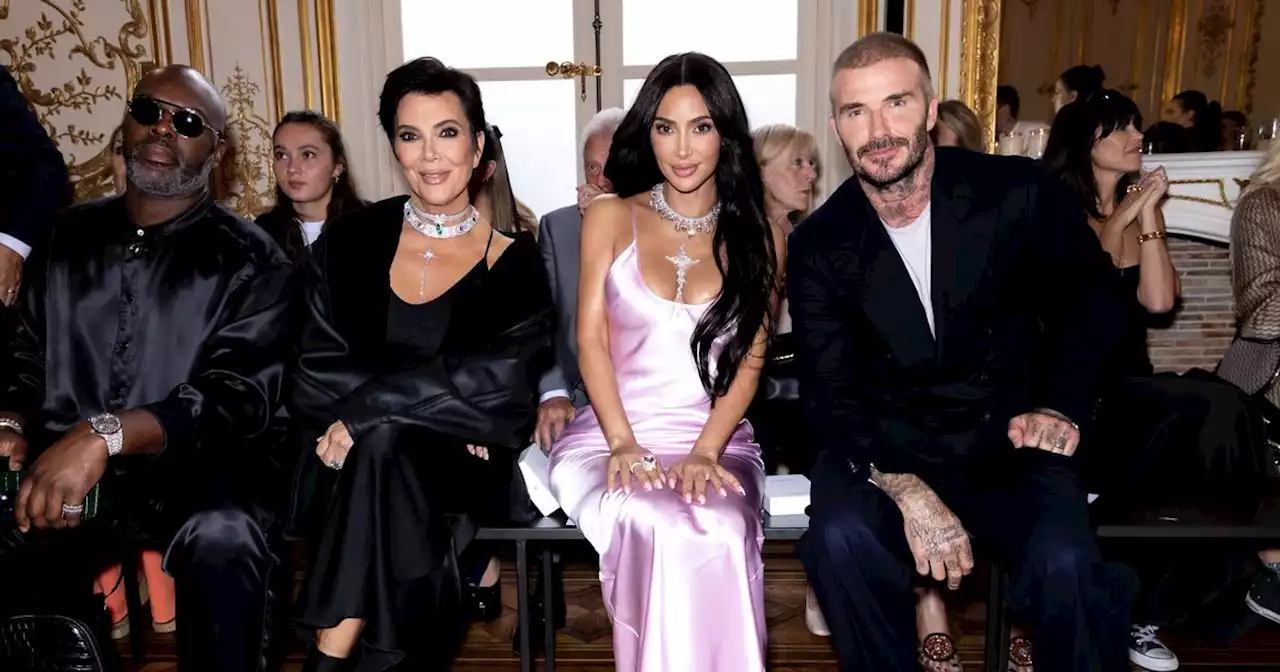 David Beckham mocked for wearing socks and sandals to Victoria's fashion show