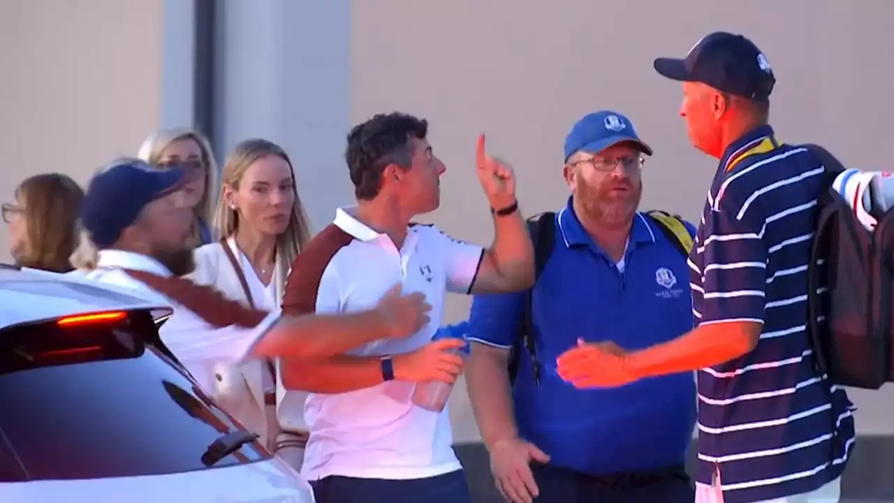 Ryder Cup: Rory McIlroy in car park bust-up with USA caddie after Patrick Cantlay's final-hole drama