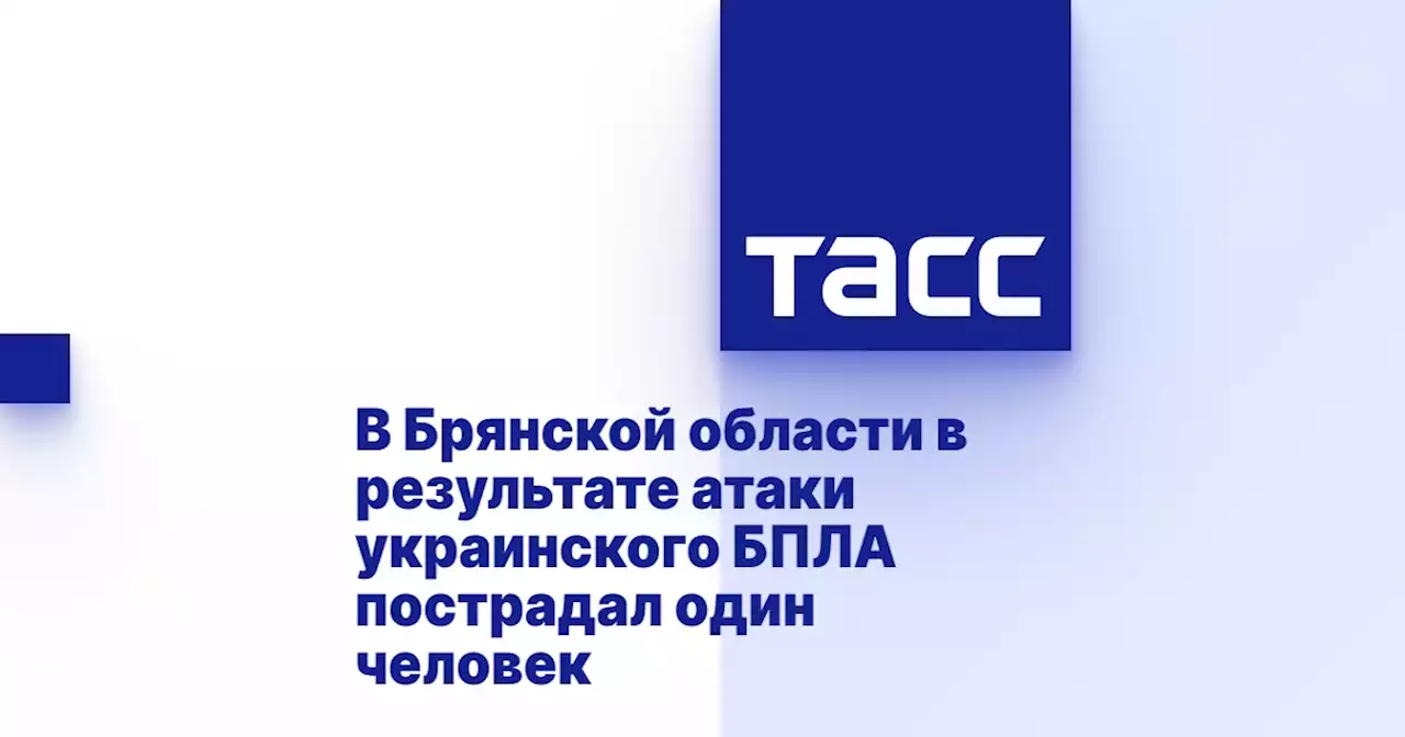 В Брянской области в результате атаки украинского БПЛА пострадал один человек