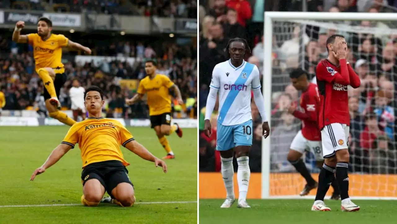 Man Utd lose at home to Palace, Wolves stun Man City and history for Luton