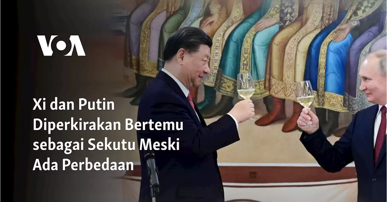 Xi dan Putin Diperkirakan Bertemu sebagai Sekutu Meski Ada Perbedaan