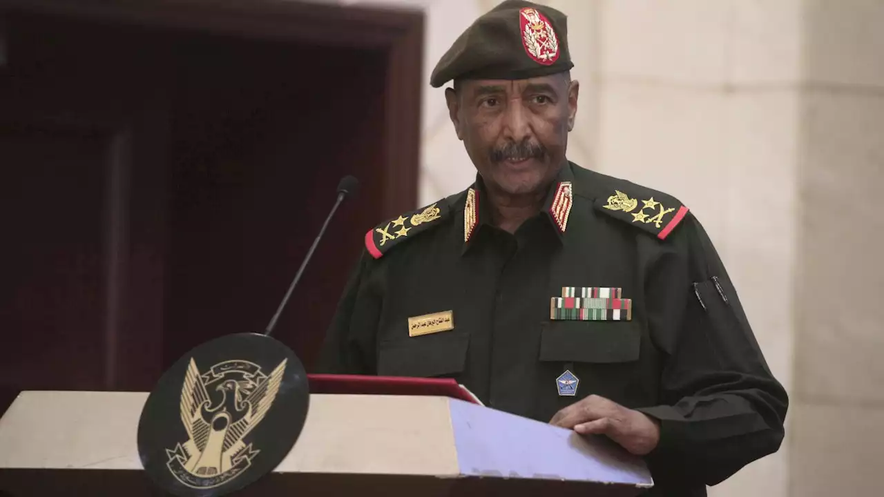 Sudan’s top general heads to South Sudan for talks with its president on the war