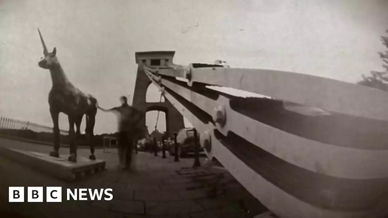 Bristol: Clifton Suspension Bridge captured on camera made out of beer can