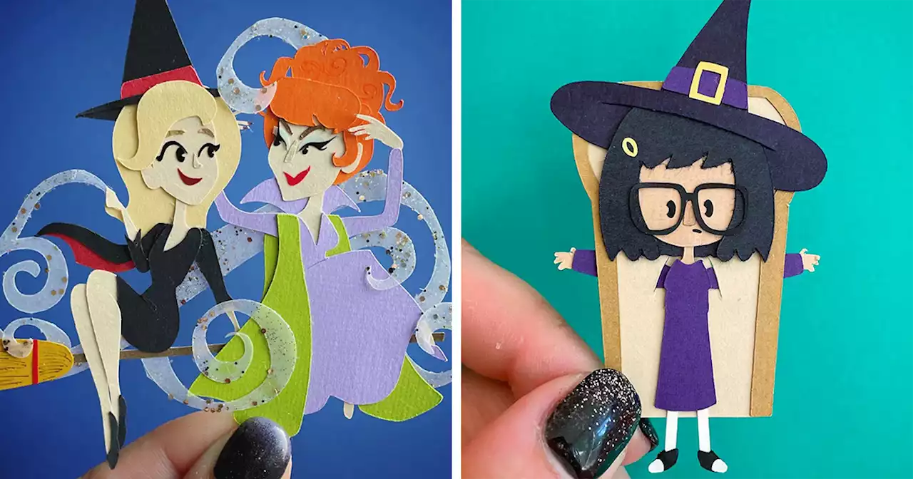 23 Of My Favorite Witches That I Created Using Paper Art