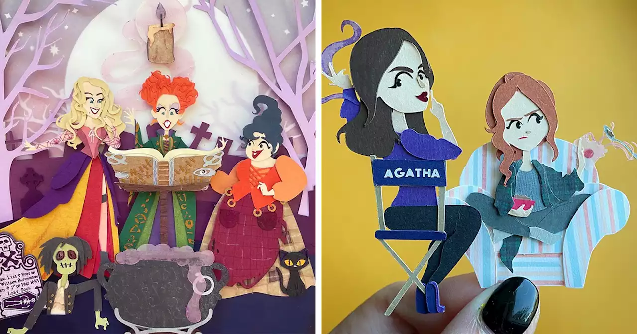 I Create Paper Art, And In Honor Of Upcoming October, Here Are My Favorite Witch Characters (23 Pics)
