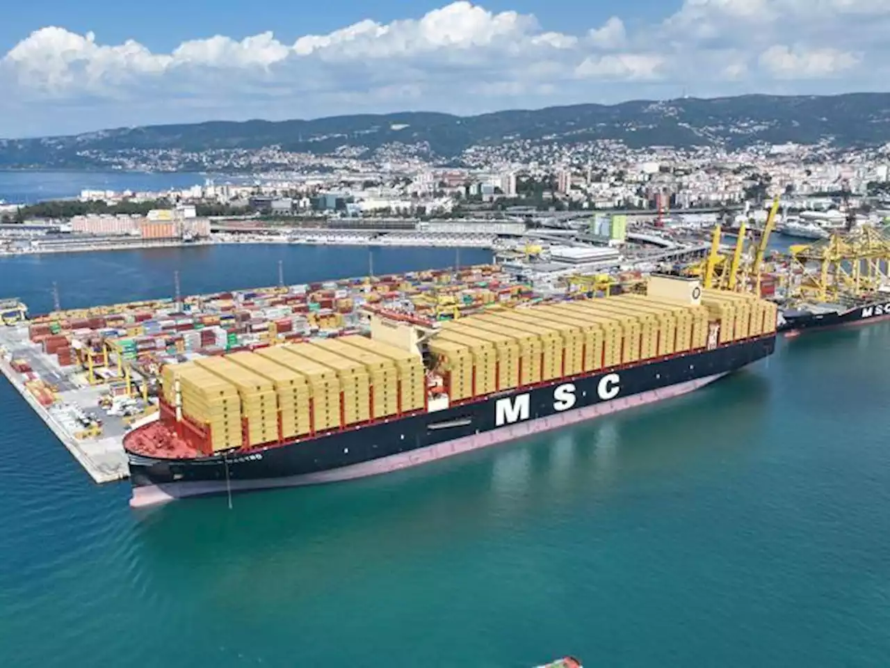 Msc Nicola Mastro, varata a Trieste la nave container da record