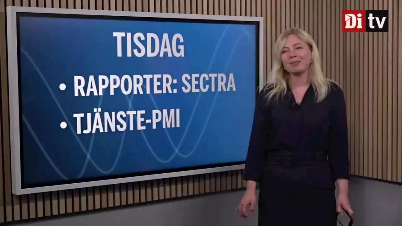 Agendan: Tjänste-PMI – Sectra rapporterar