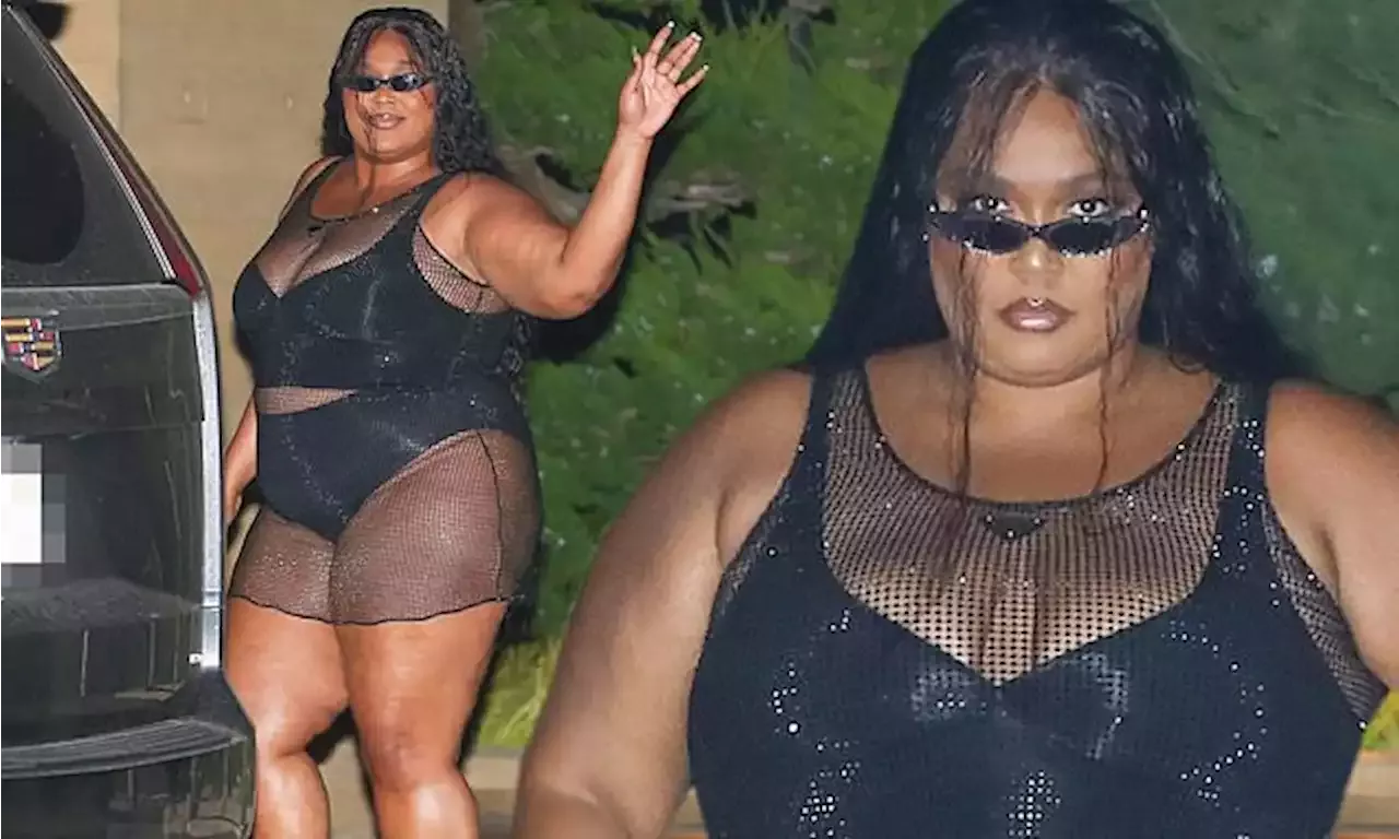 Lizzo Shows Off Her Curves in a Racy Black Outfit at Nobu in Malibu