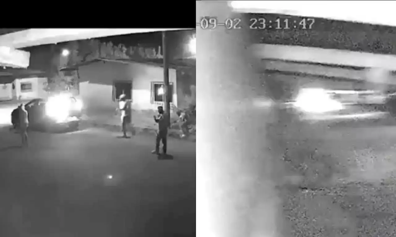 Video: ladrones olvidan lanzar una granada en atraco y esta les explotó dentro de carro