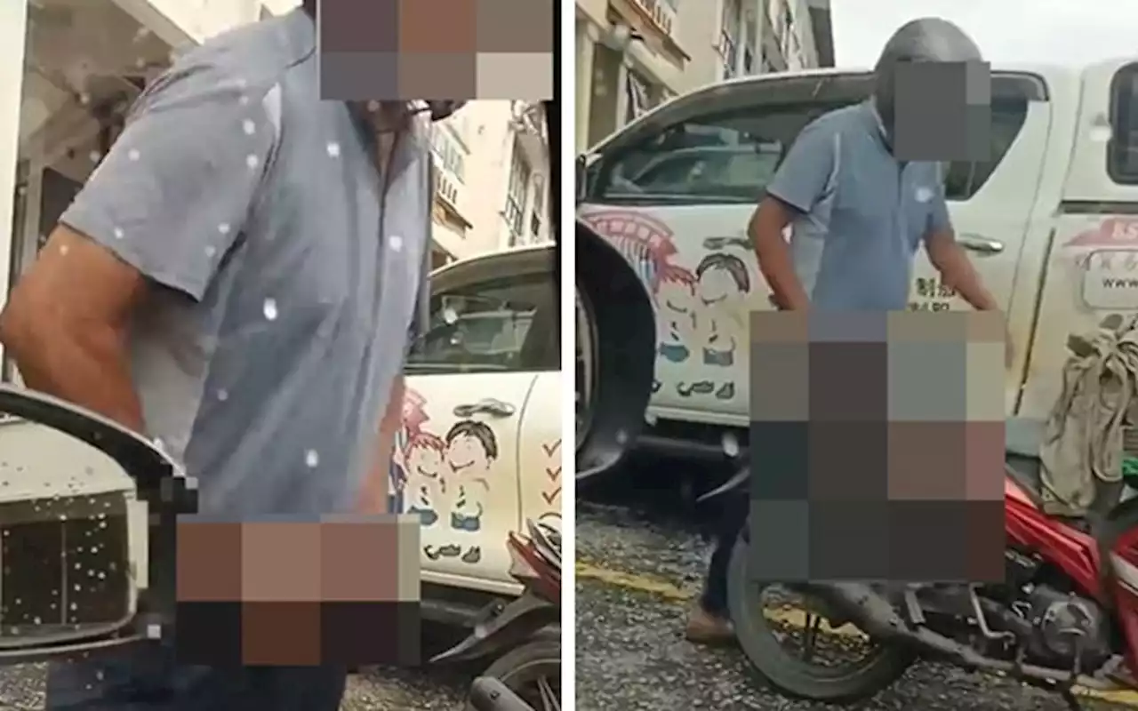 Police hunt motorcyclist who flashed private parts at woman