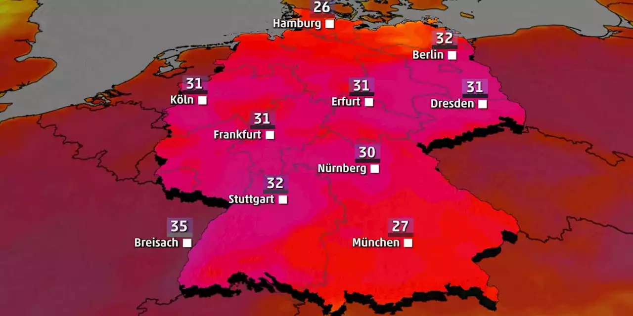 Hitzewelle mit fast 36 Grad rollt an: Rekordverdächtige Werte für September