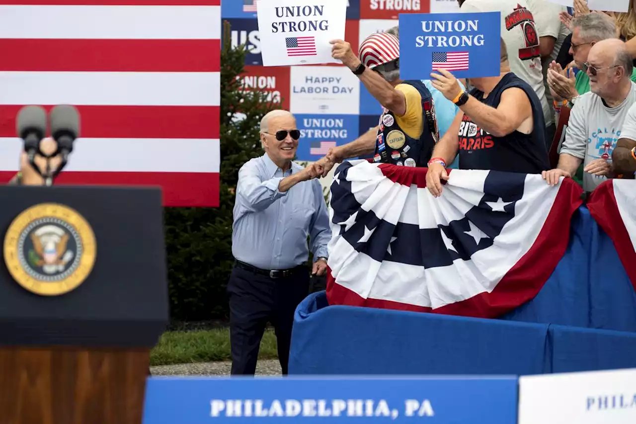 Biden takes economic pitch to battleground Pennsylvania on US Labor Day