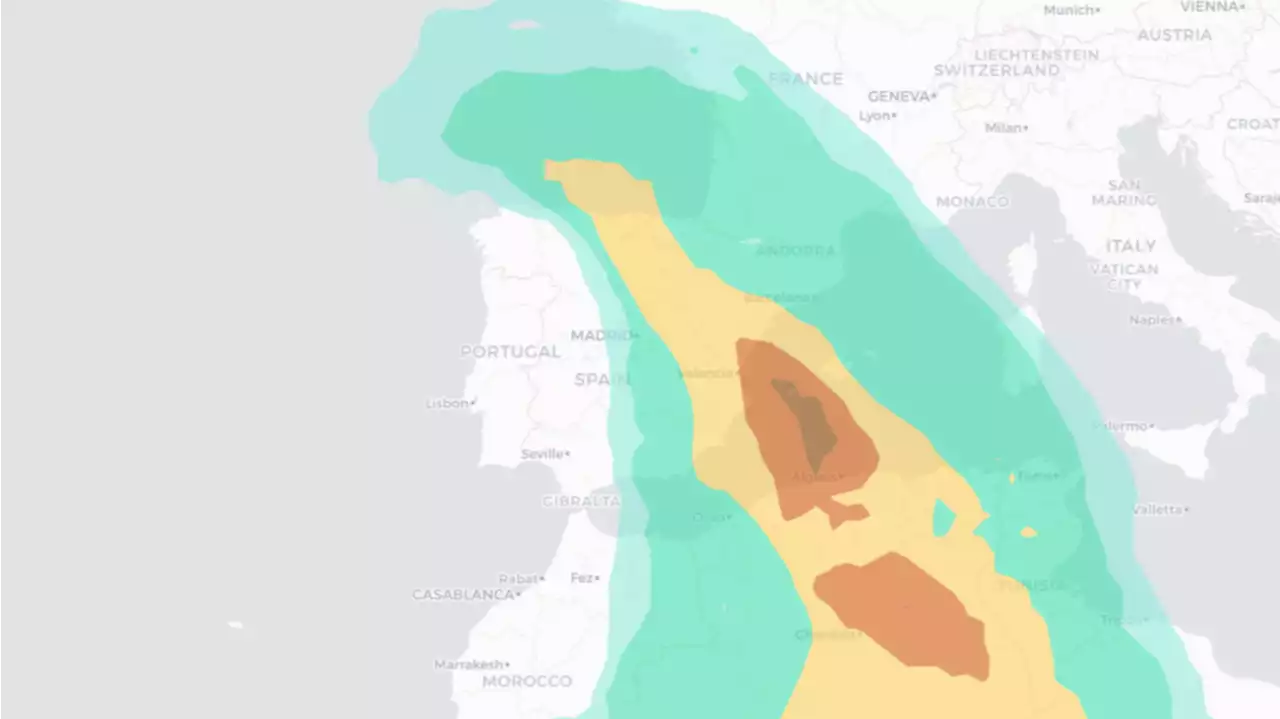 La calima causará lluvias de barro en España por los efectos de la DANA