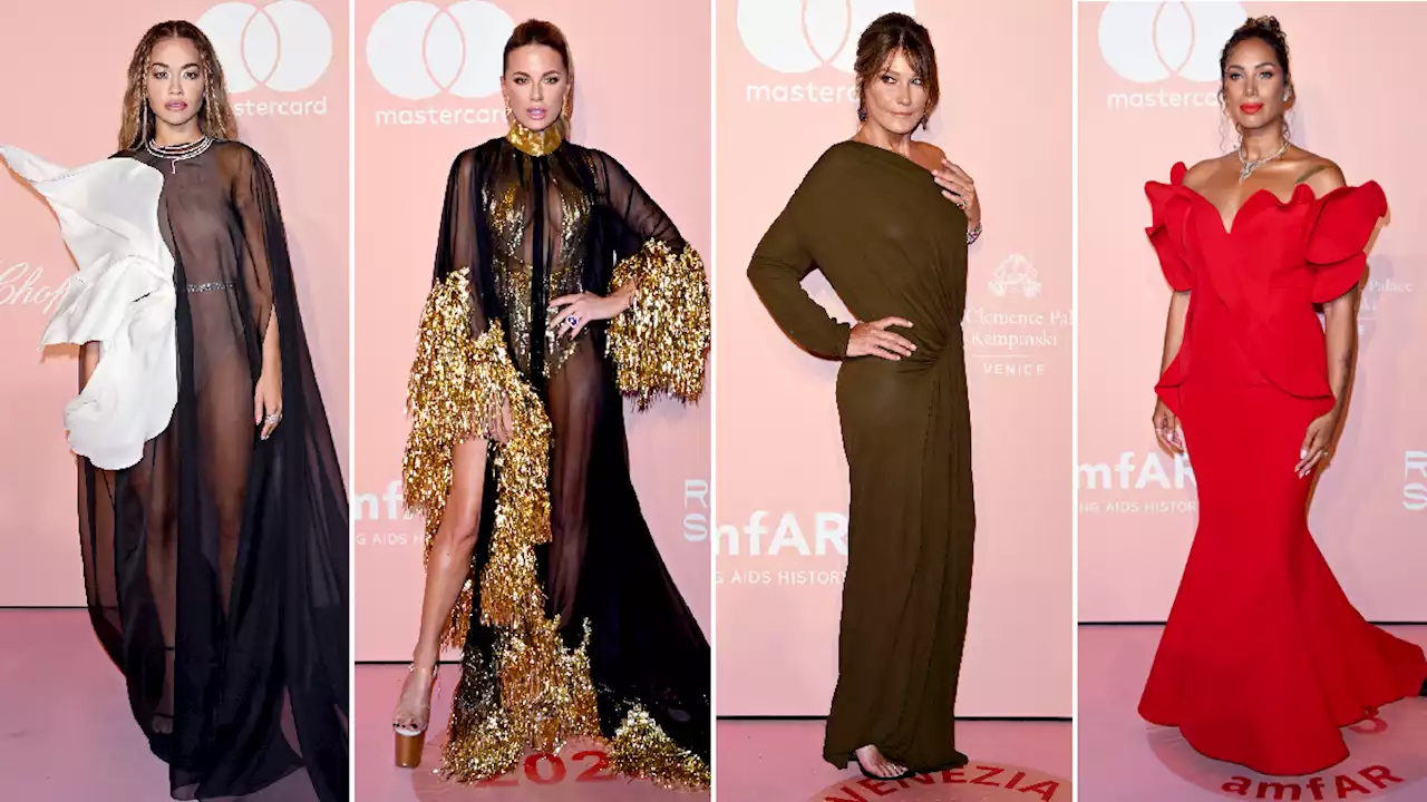 Amfar Gala a Venezia, trasparenze e look minimal chic