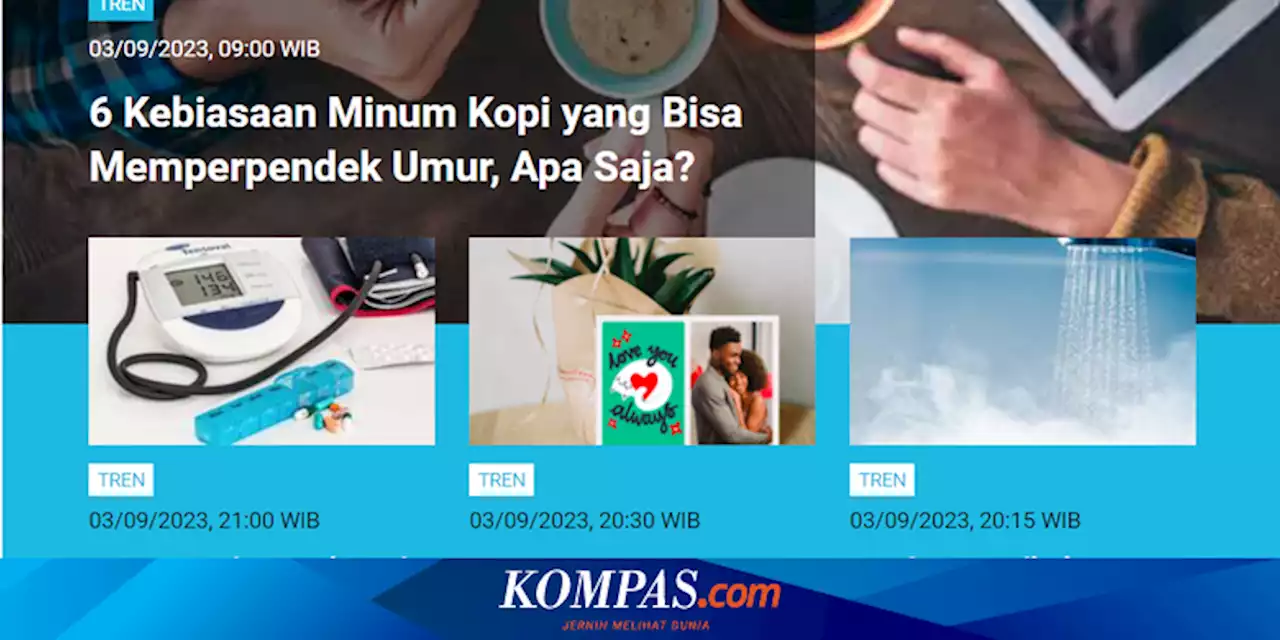 [POPULER TREN] Kebiasaan Minum Kopi yang Memperpendek Umur I Vitamin B Kompleks untuk Obati Penyakit Saraf