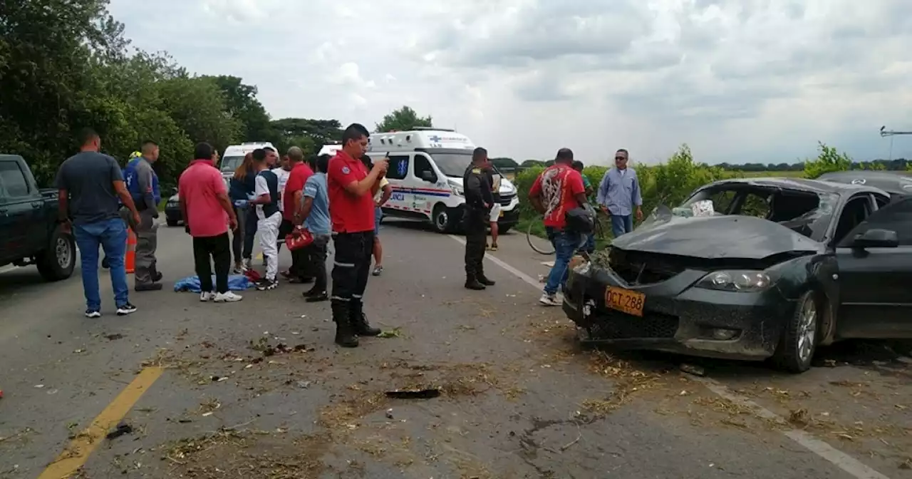 Una bebé murió en accidente de tránsito en el Valle del Cauca