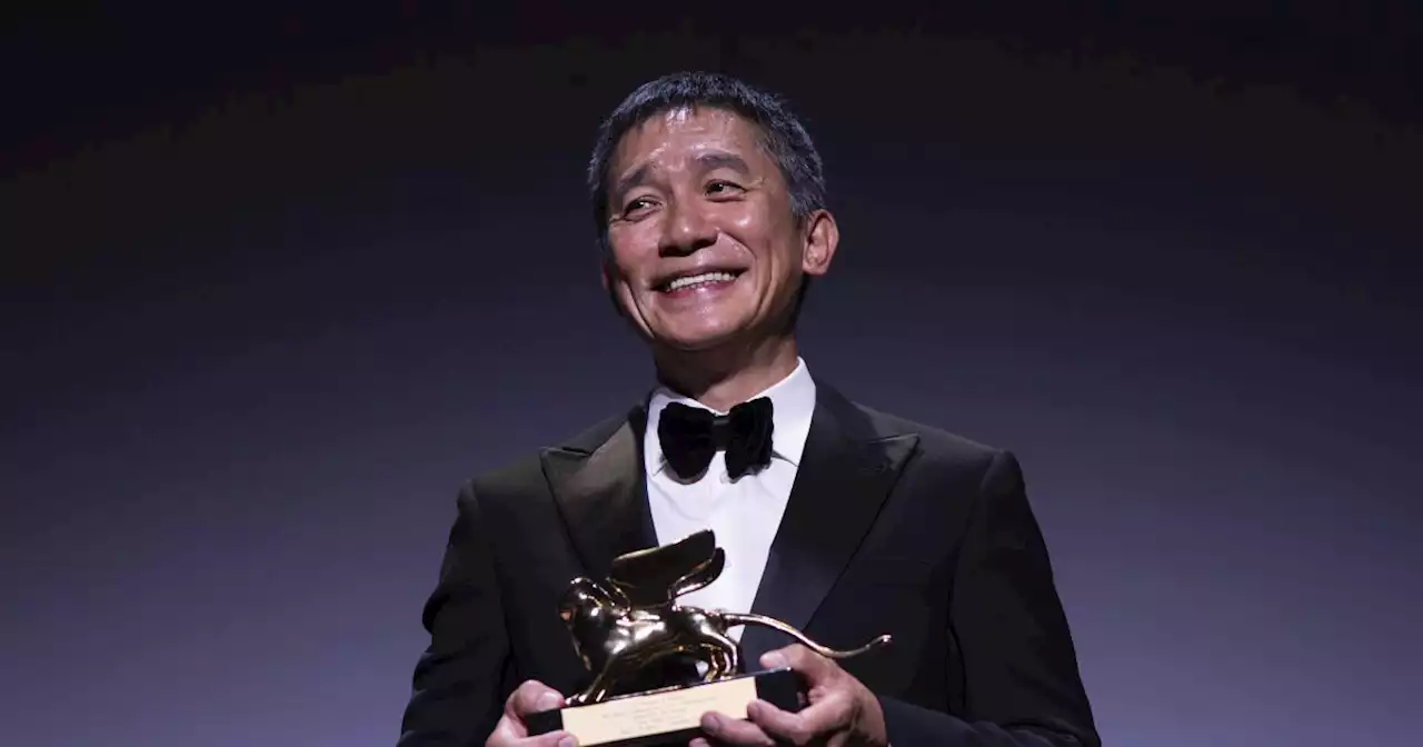 Tony Leung gets emotional accepting lifetime achievement award from Ang Lee at Venice Film Festival