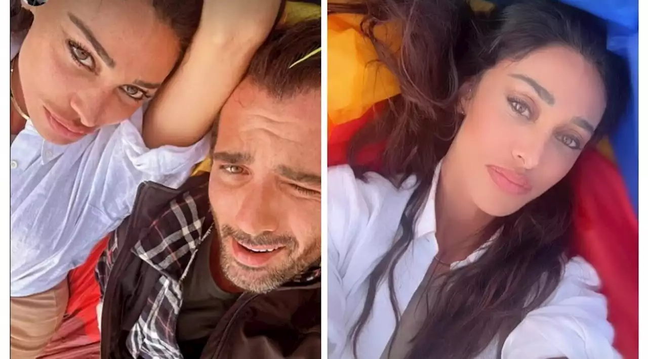 Belen Rodriguez, le foto con Elio Lorenzoni sulle Dolomiti: insieme volano!